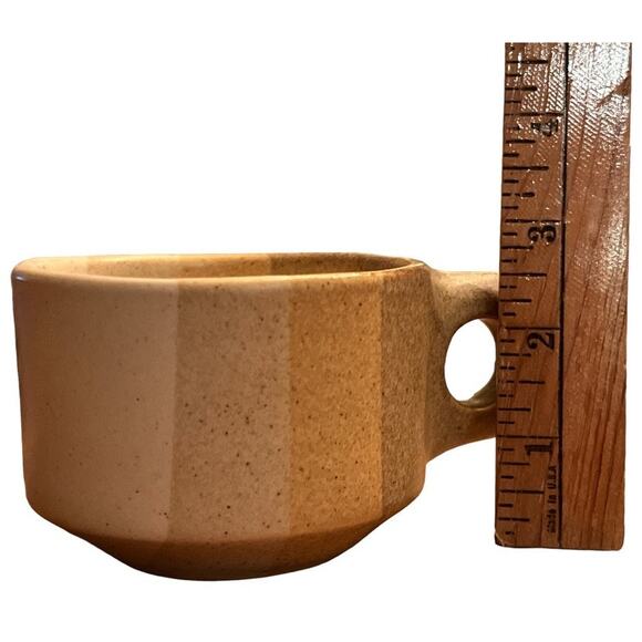 Vintage 70s Salishan Cup Saucer Set Jim McBride Fabrik Stoneware Speckled Earthy - Picture 6 of 10